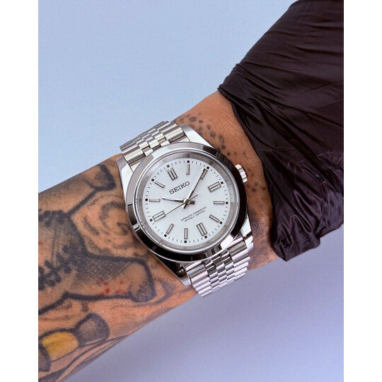 Custom Seiko Mod • Premium White Oyster Perpetual • 39mm